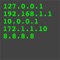 IPView is a small application which displays the current IP address on all your iphone and ipad's network interfaces