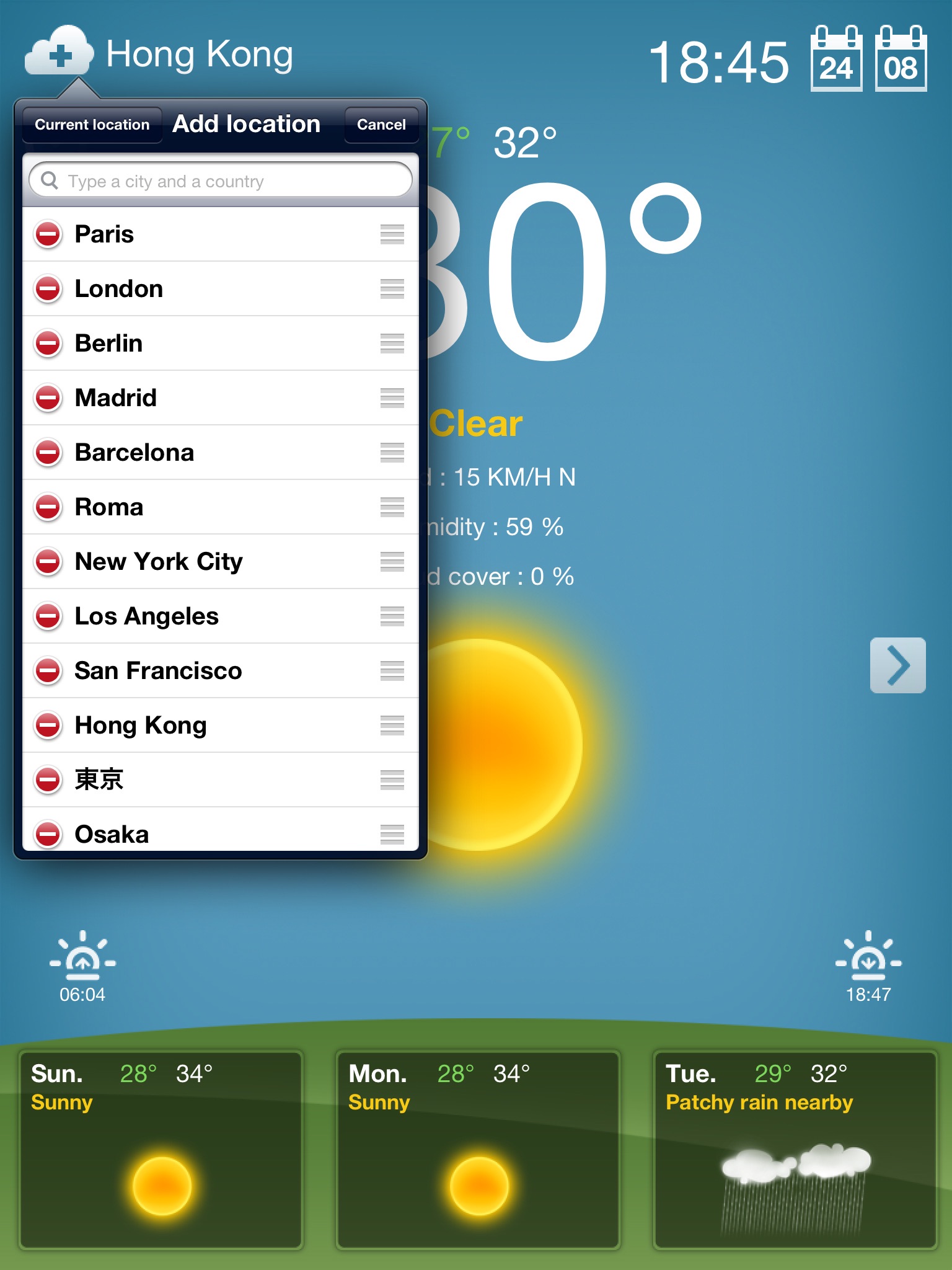 Weather for iPad! screenshot 4