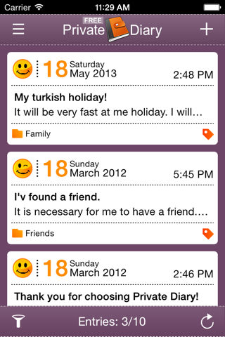 Private Diary Lite screenshot 4