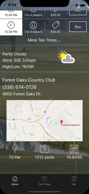 Forest Oaks Golf Tee Times(圖2)-速報App