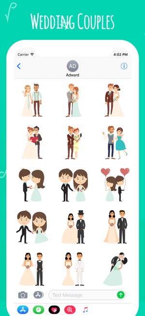 Wedding Couple Emoji's(圖1)-速報App