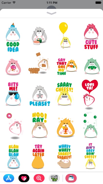 Hamsta® Happy Sticker Pack