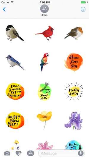 Watercolor Birds Stickers(圖4)-速報App