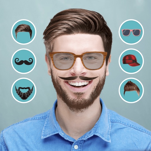 Men Hair Style Mustache Photo Editor