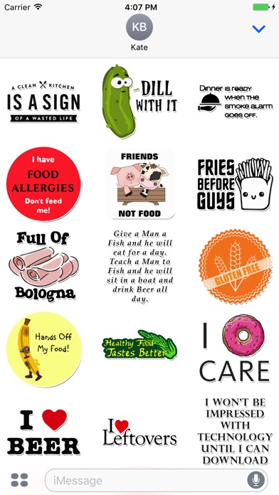 Delicious Food Stickers screenshot 2