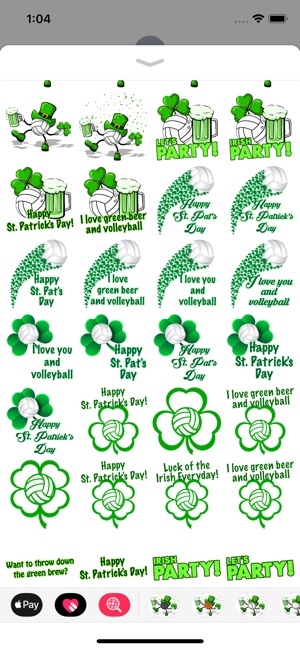 Volleyball St. Pat's Stickers(圖2)-速報App