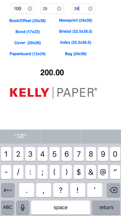 How to cancel & delete Kelly Paper Basis Weight to M-Weight Calculator from iphone & ipad 1