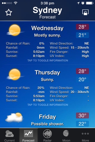 AUS Weather screenshot 2