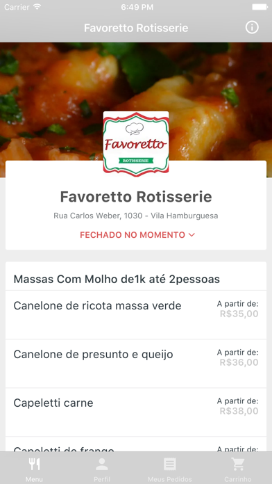 How to cancel & delete Favoretto Rotisserie Delivery from iphone & ipad 1