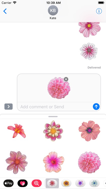 Pink Flower Sticker Pack