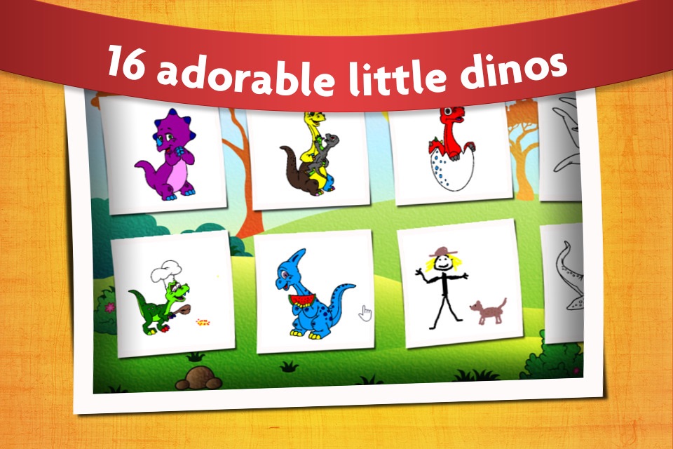 Dinosaurs - Kids Coloring book screenshot 2