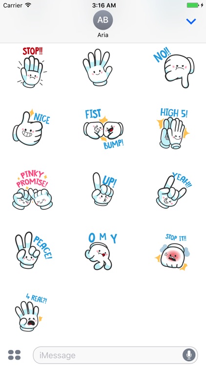 HandMoji Animated Hand Sticker screenshot-4