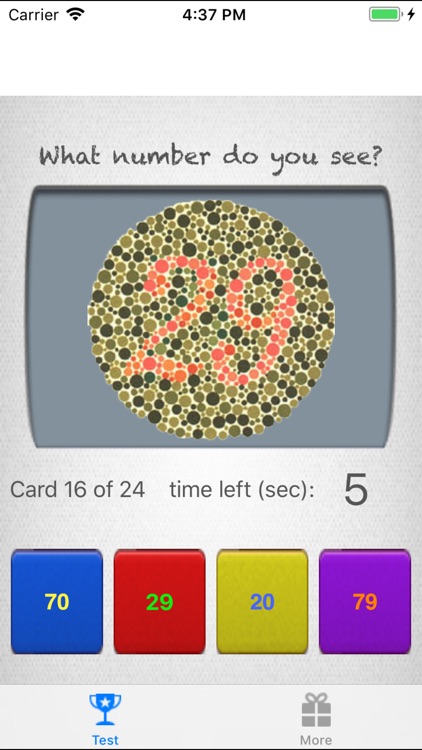 Colorblind Eye Exam Test
