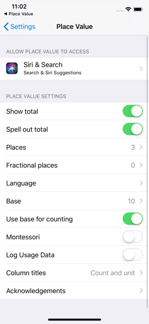 Place Value Chart App
