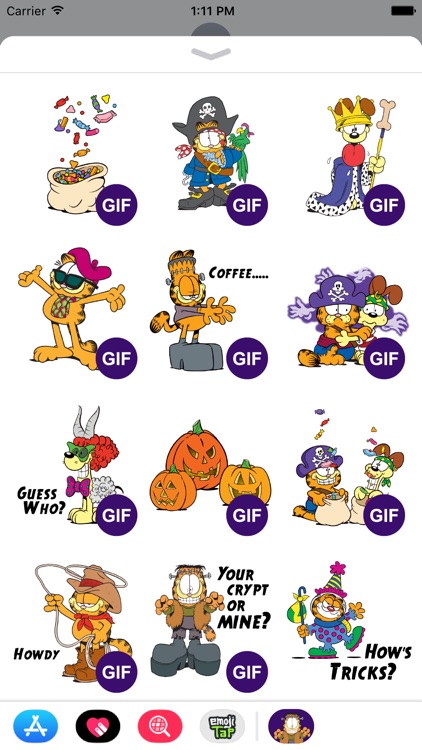 GARFIELD TRICKS AND TREATS