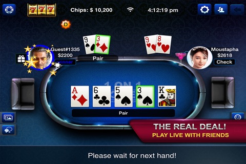 LIVE Poker 1 on 1 screenshot 2