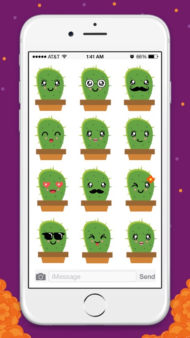 Animated Cactus Stickers for iMessage screenshot 4