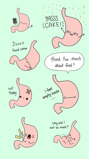 Grumpee The Hangry Stomach Stickers(圖2)-速報App