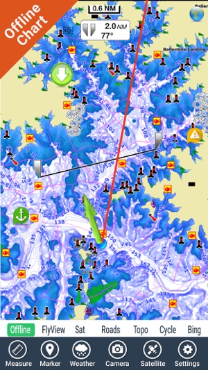 Lake Murray SC Fishing Maps HD(圖3)-速報App