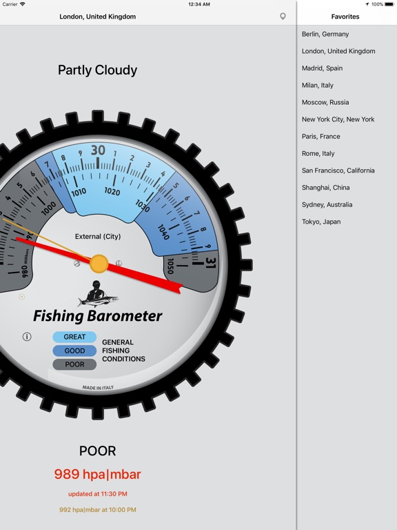 Fishing Barometer screenshot 8