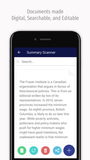 Summary Scanner