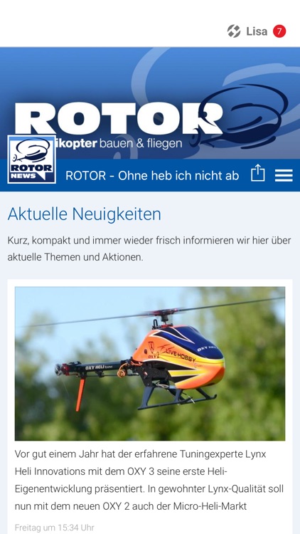 ROTOR - Ohne heb ich nicht ab