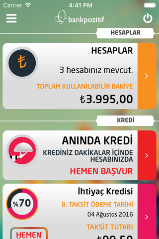 BankPozitif Mobil screenshot 2
