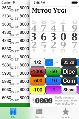 YGO life - a duel life counter - náhled