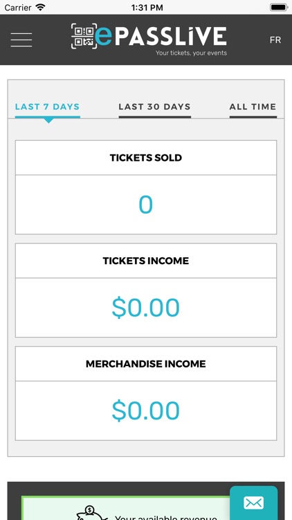 Dashboard ePasslive