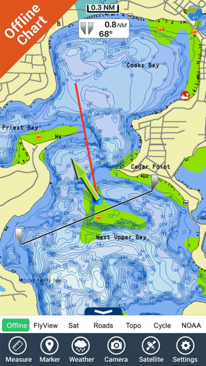 Lake Minnetonka GPS map offline fishing charts(圖2)-速報App