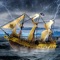 Start your journey as captain of a small pirate ship, destroy naval fleet boats to spread your name and terror