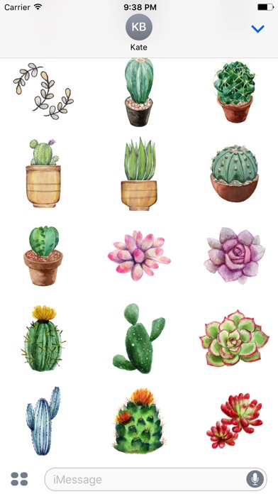 Watercolor Plants Stickers screenshot 3