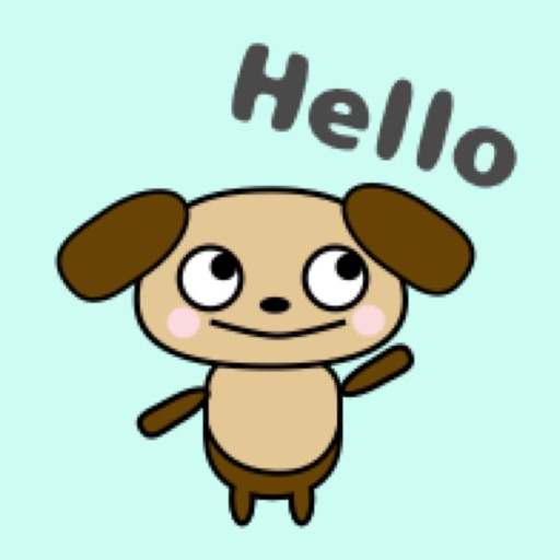 Cute Dog Kawaii emoji icon