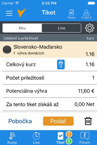 Tipsport SK screenshot 4