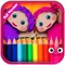 Very Fun Educational Coloring Pages and Painting Games for Toddlers and Preschoolers to Learn Colors, Shapes, Numbers & Alphabet Letters