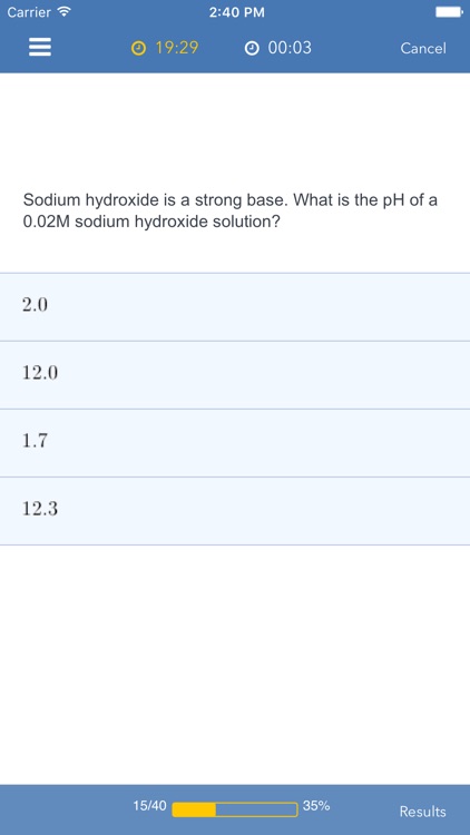 High School Chemistry Practice