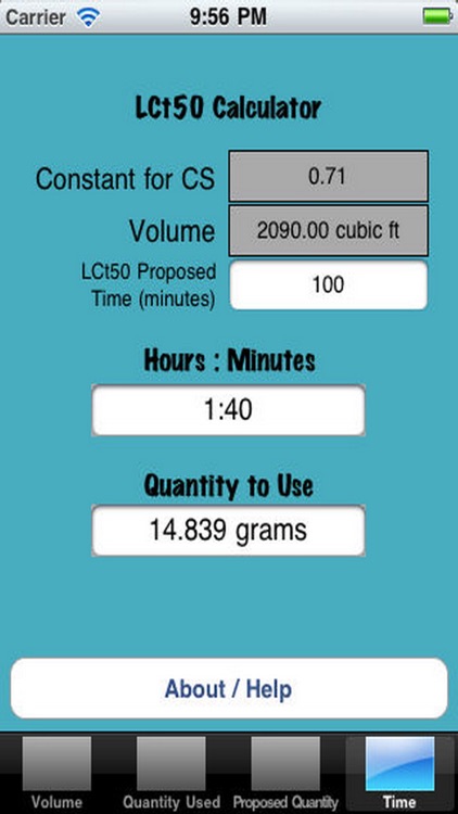 LCt50 Calculator screenshot-3