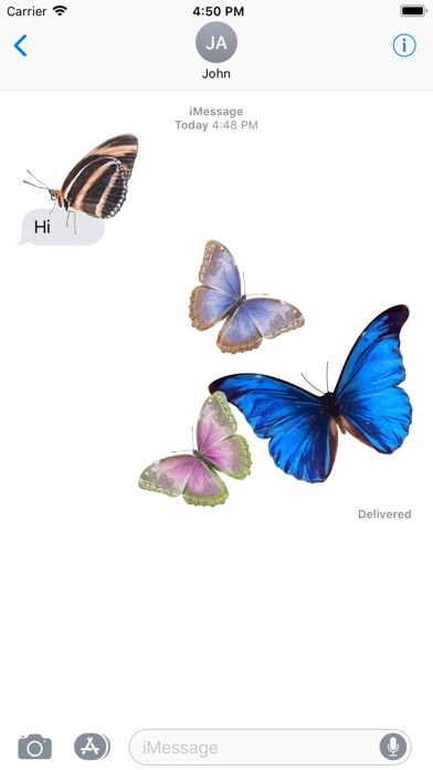 Butterflies. The stickers screenshot 2