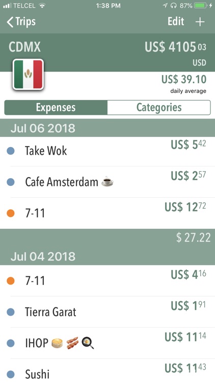 Gobo Travel Expense Log By Dt Squared Llc Gobo Travel Expense Log Screenshot 2