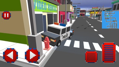 Blocky Police - Super Hero Car screenshot 2