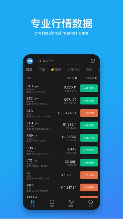 HB - 数字货币行情管家