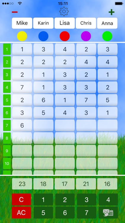 Mini Golf Score Card