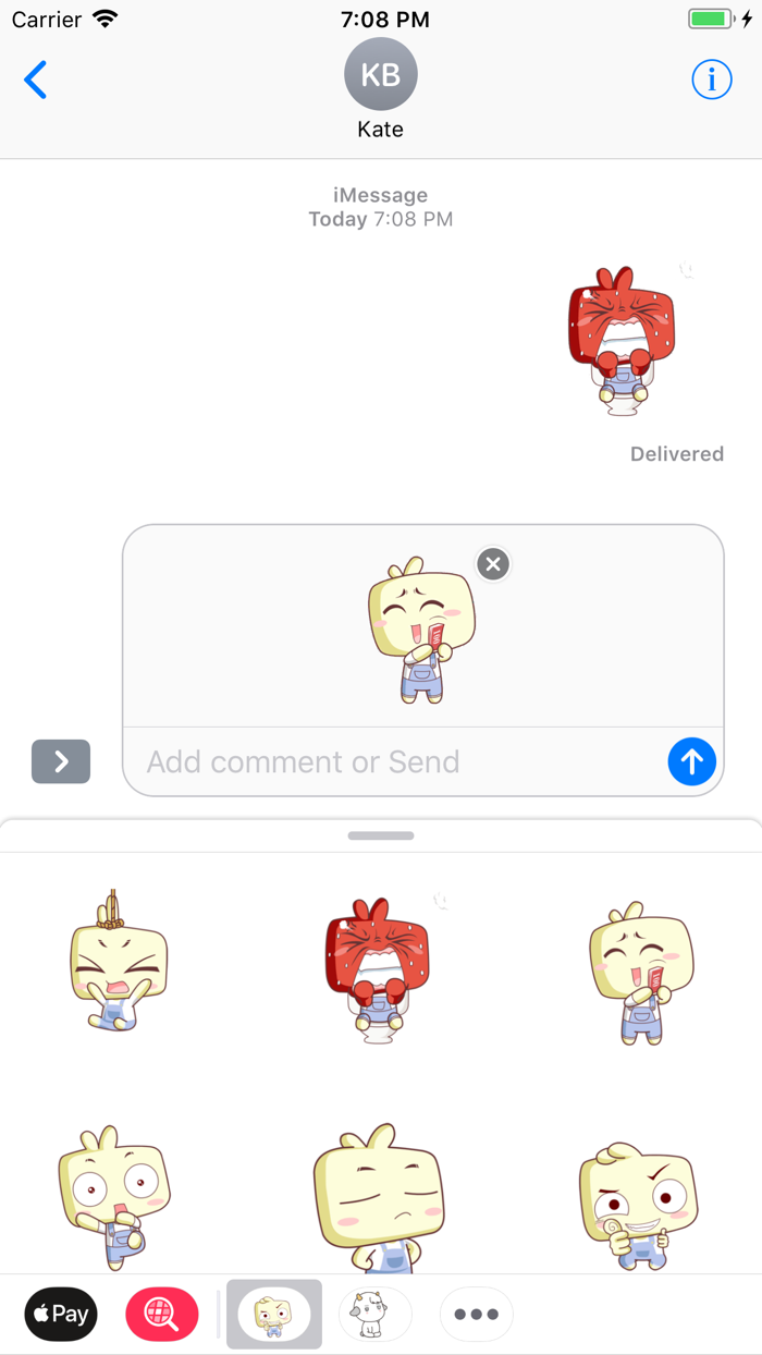 Cute Baby Television Stickers