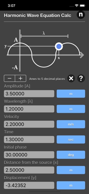 Harmonic Wave Equation Calc(圖2)-速報App