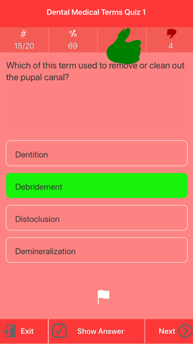 Dental Medical Terms Quiz screenshot 3
