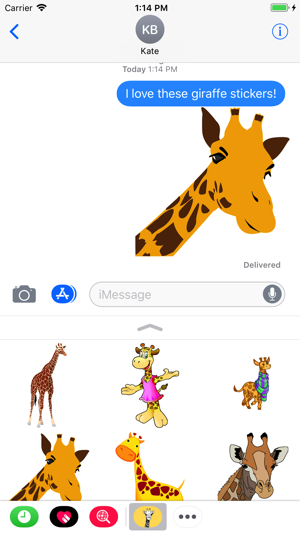 Incredible Giraffe Stickers