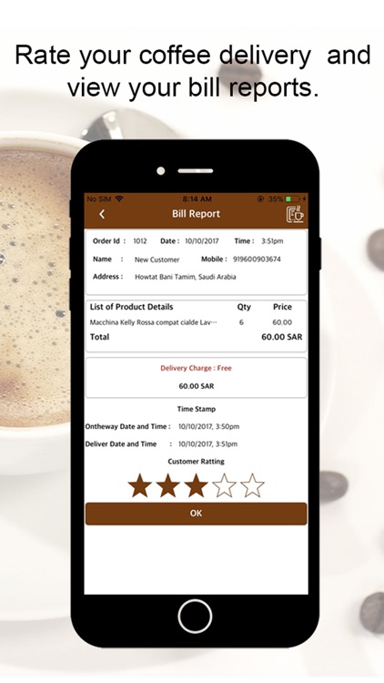 E-COFFEE DELIVERY screenshot-4