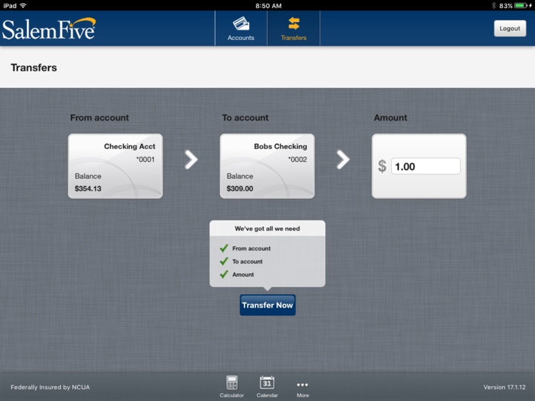 Salem Five Banking for iPad screenshot-3