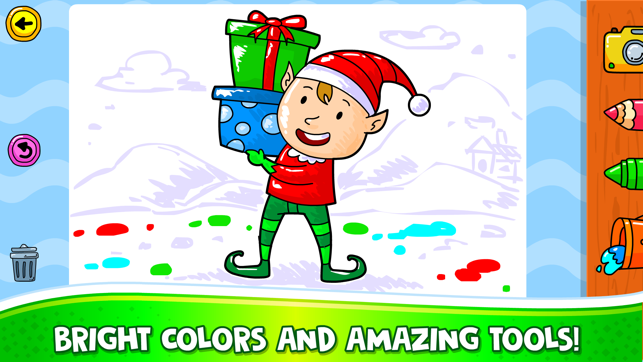 Kids Christmas Coloring Book(圖4)-速報App