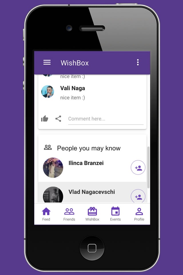 WishBox Application screenshot 2